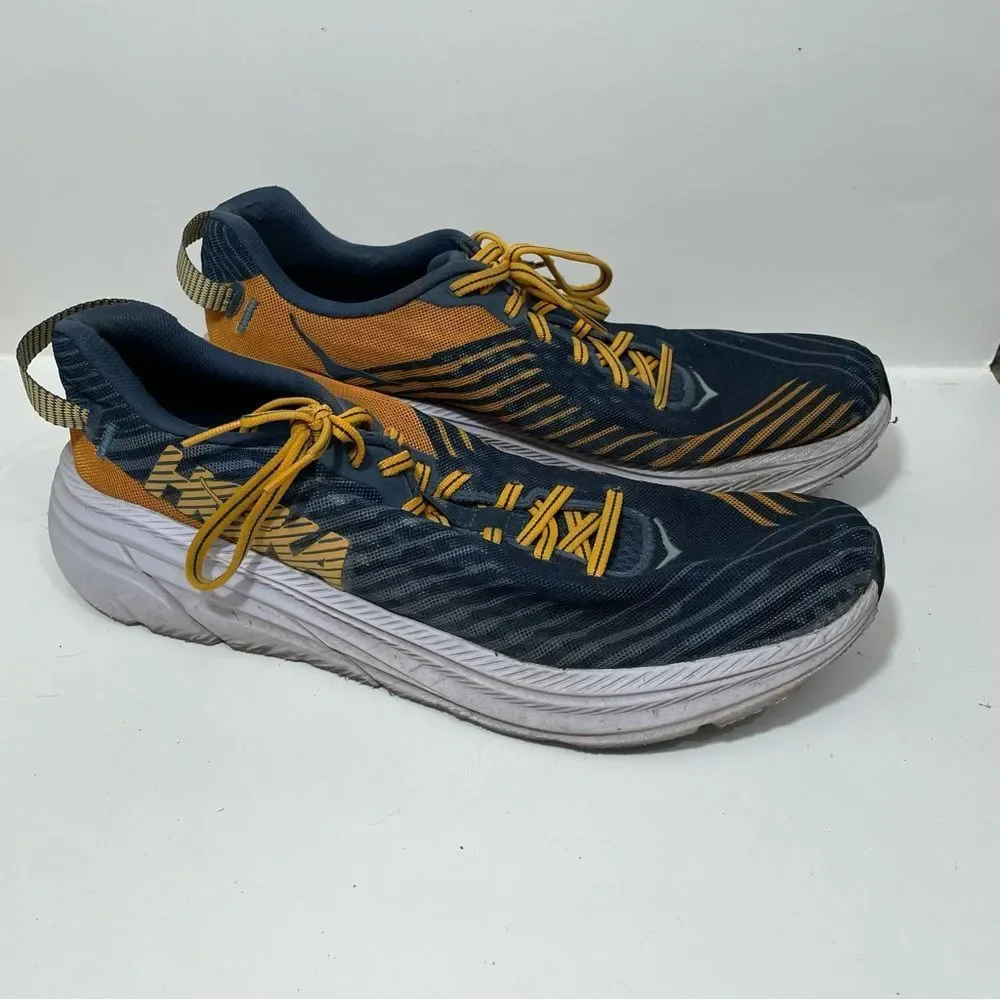 Hoka Blue & Gold High Support Athletic Training Shoes